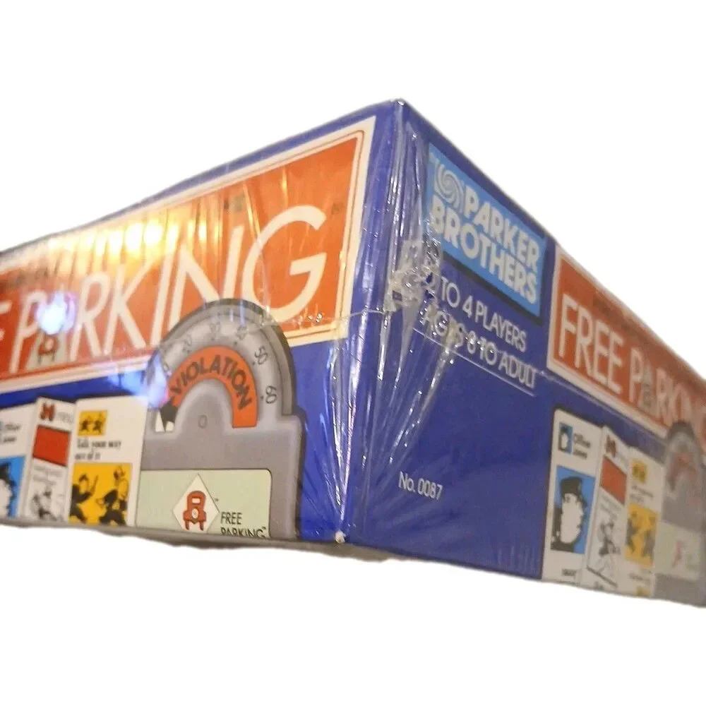 Vintage 1988 Parker Brothers Free Parking Card Board Game - NEW SEALED